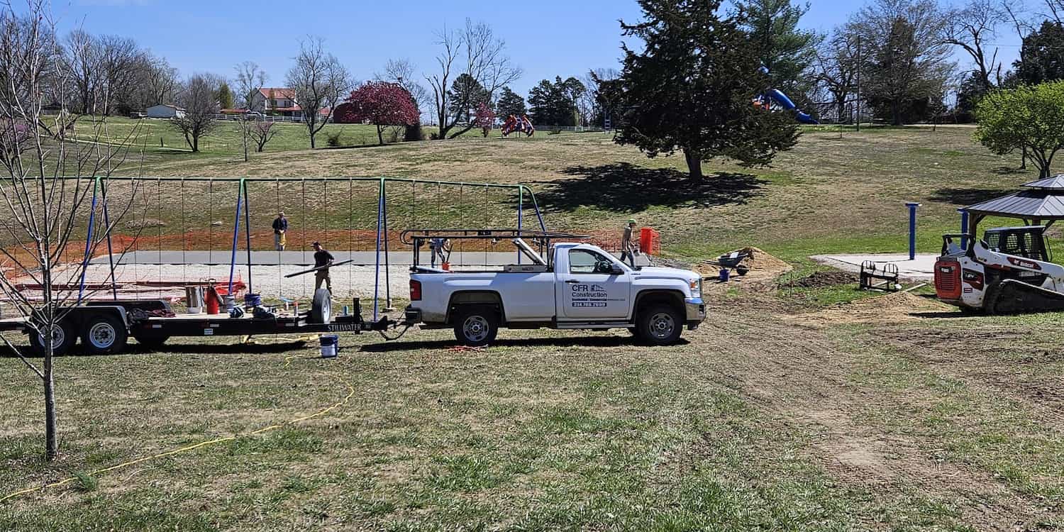 Concrete slab work done by CFR Construction