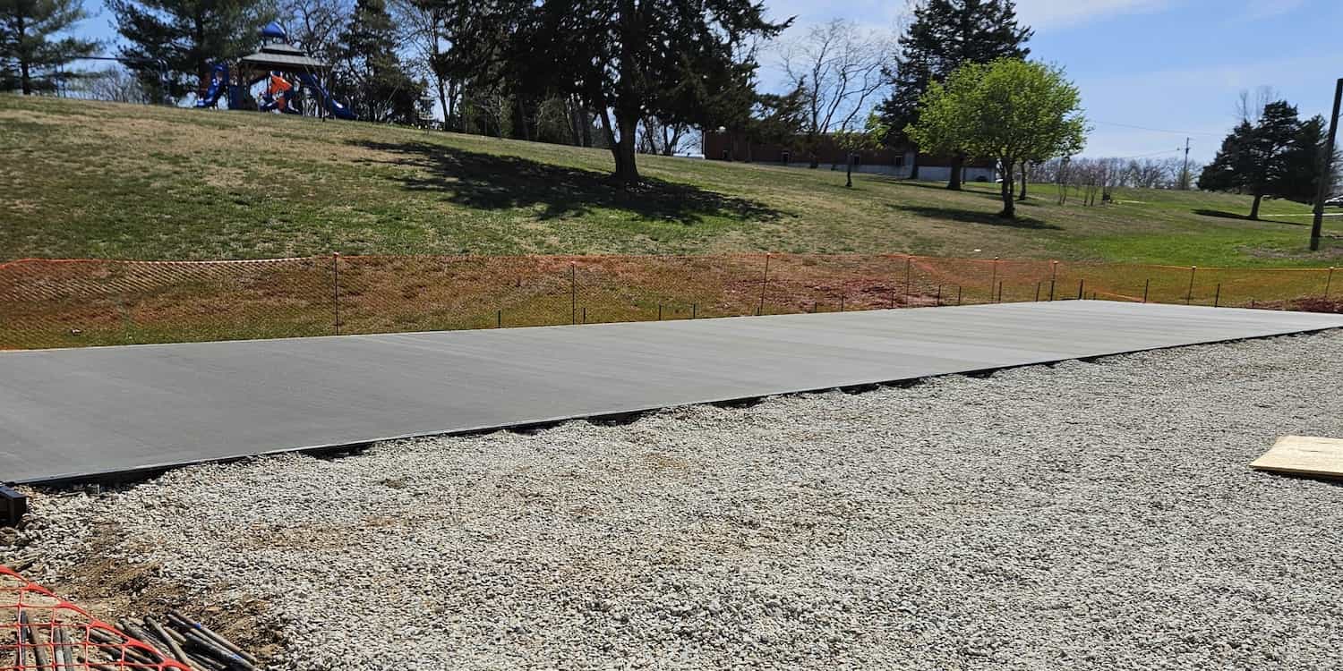 Concrete slab work done by CFR Construction