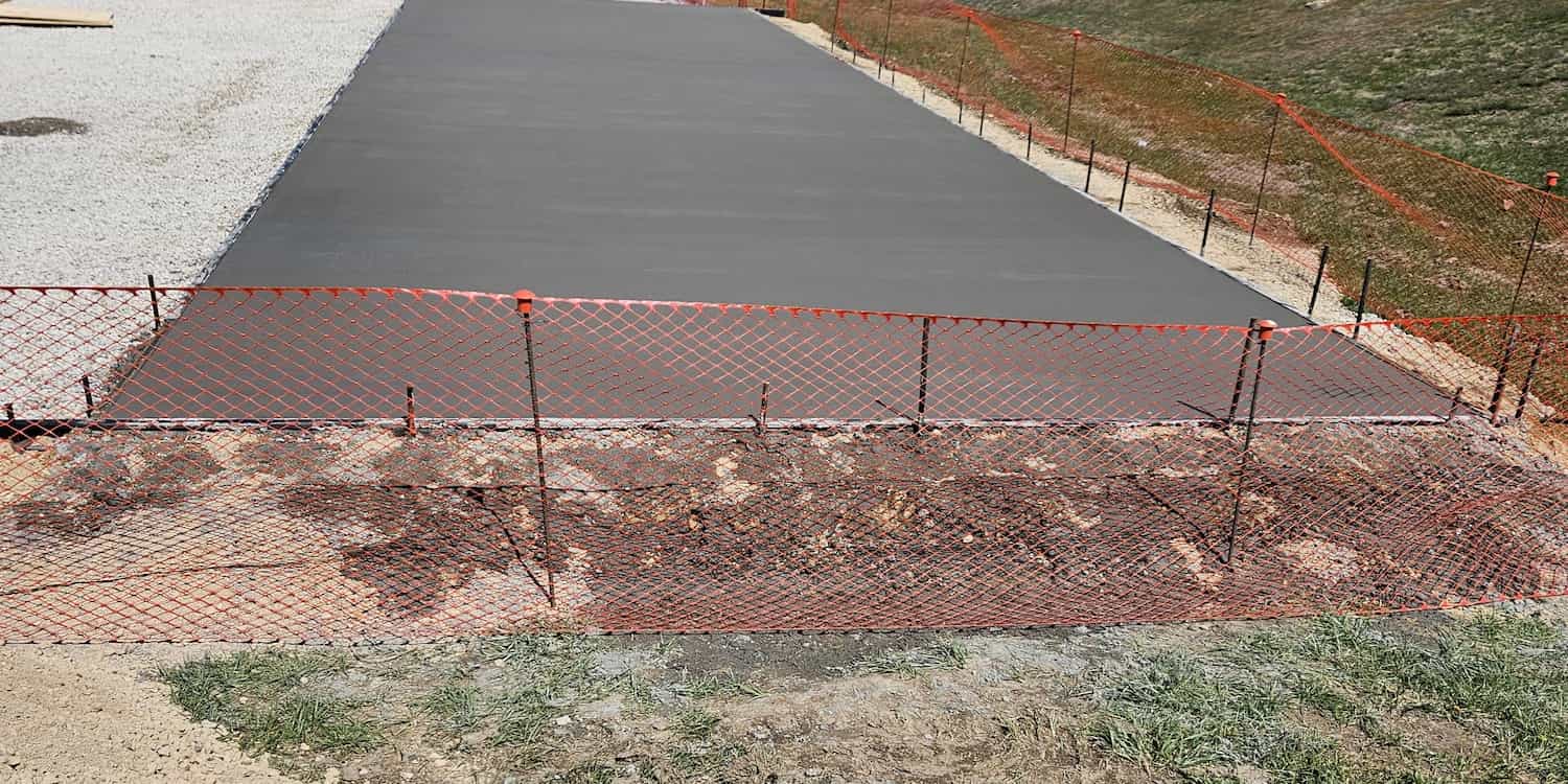 Concrete slab work done by CFR Construction