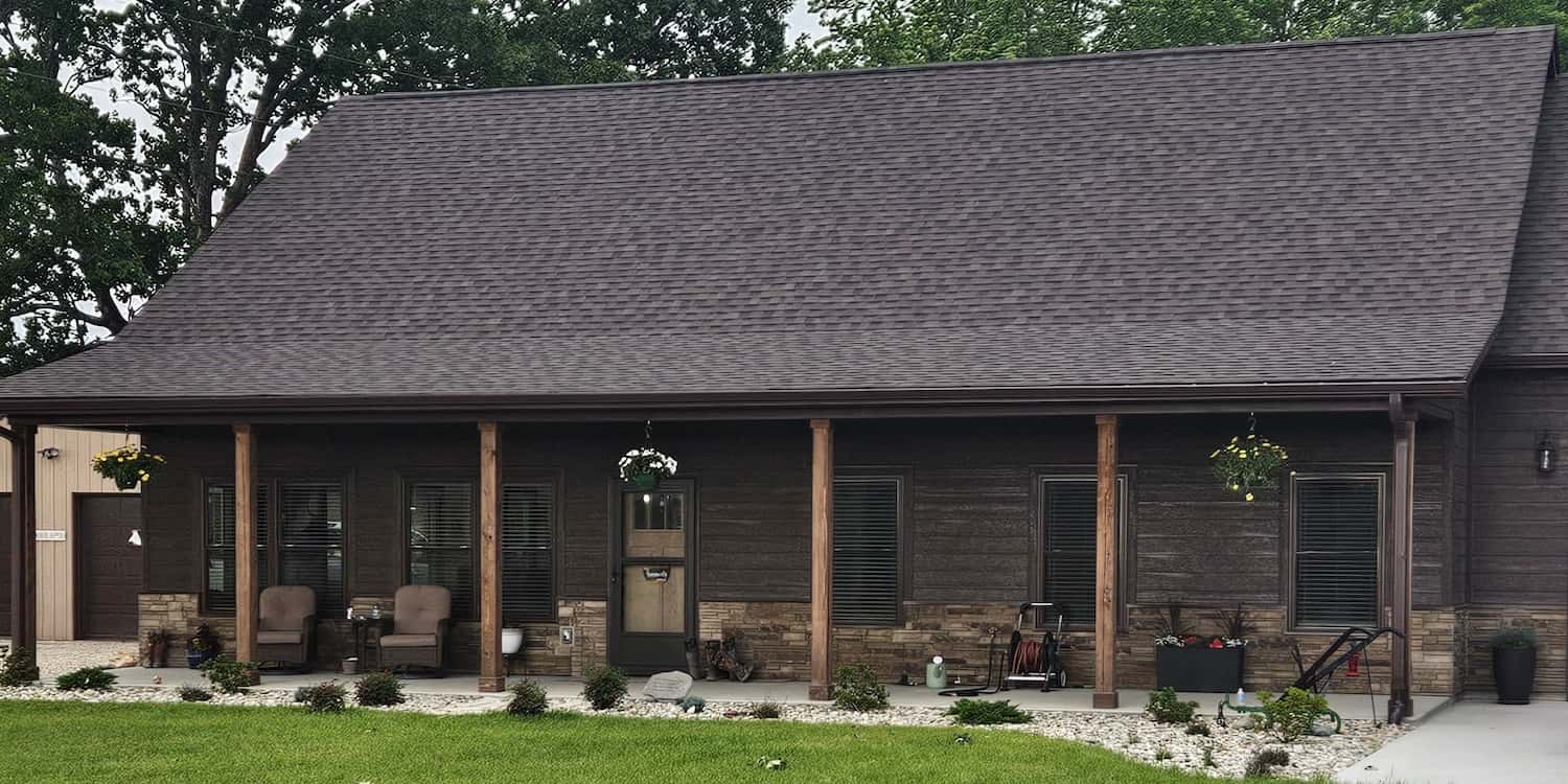 A beautiful, brown, residential house built by CFR Construction